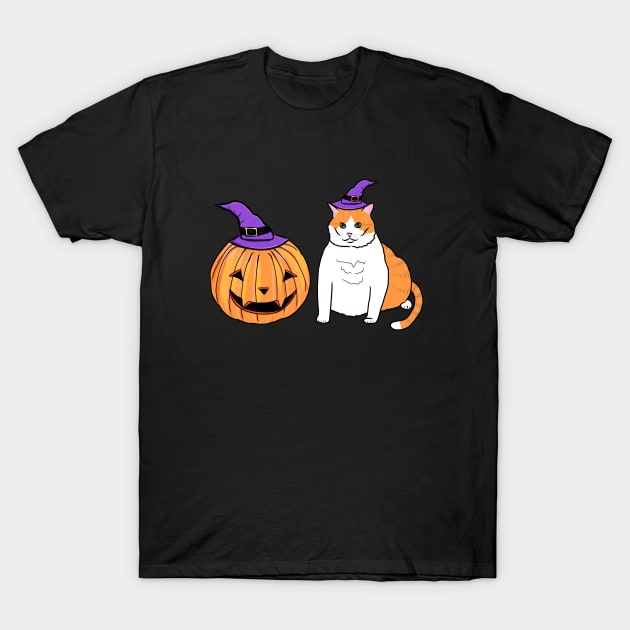 Halloween Familiars T-Shirt by KilkennyCat Art